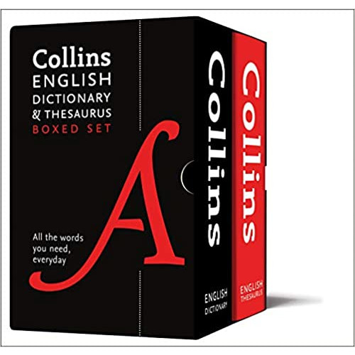The Collins English Dictionery and Thesaurus Box Set All the words